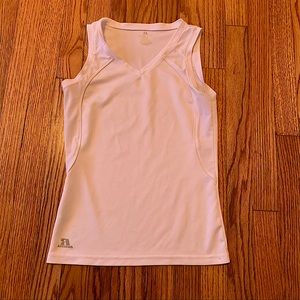 White Exercise Tank Top